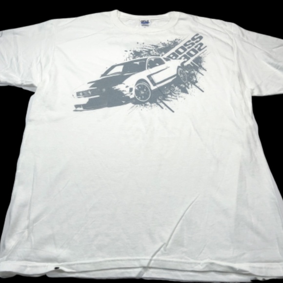 Anvil Other - Ford Mustang Boss 302 White T-Shirt Men’s XL NWOT